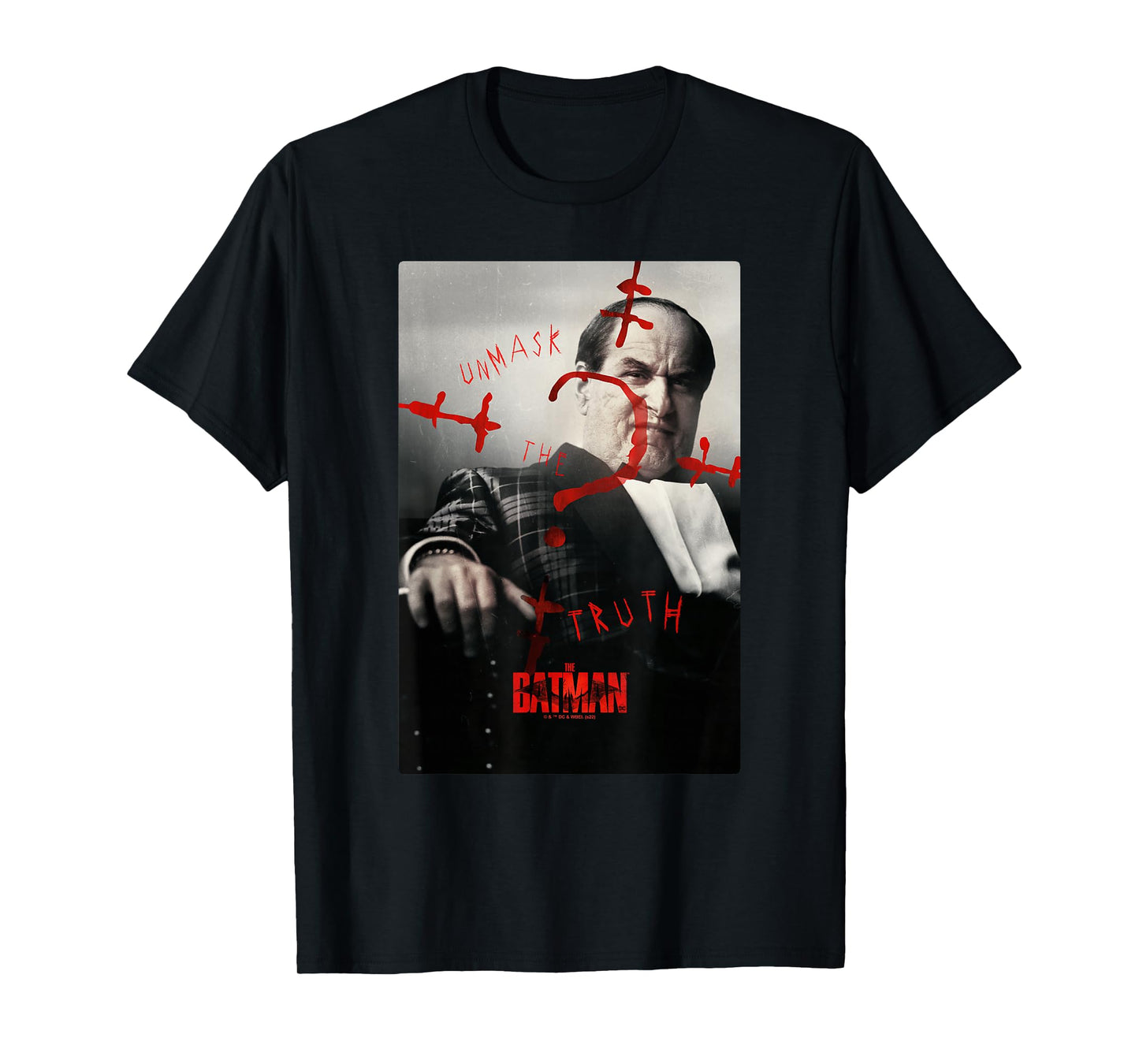 The Batman Penguin Question Mark Real Photo Poster T-Shirt