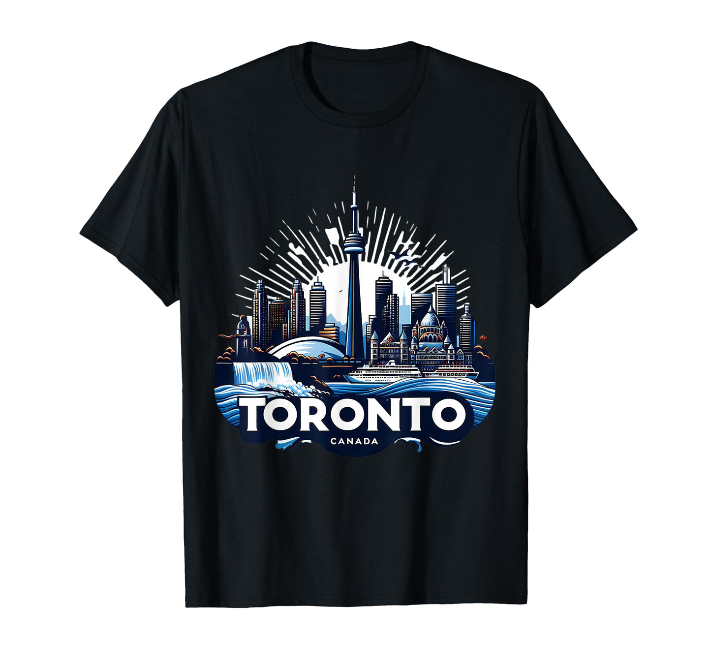 Toronto Canada City Landmarks Souvenir Canadian Proud T-Shirt