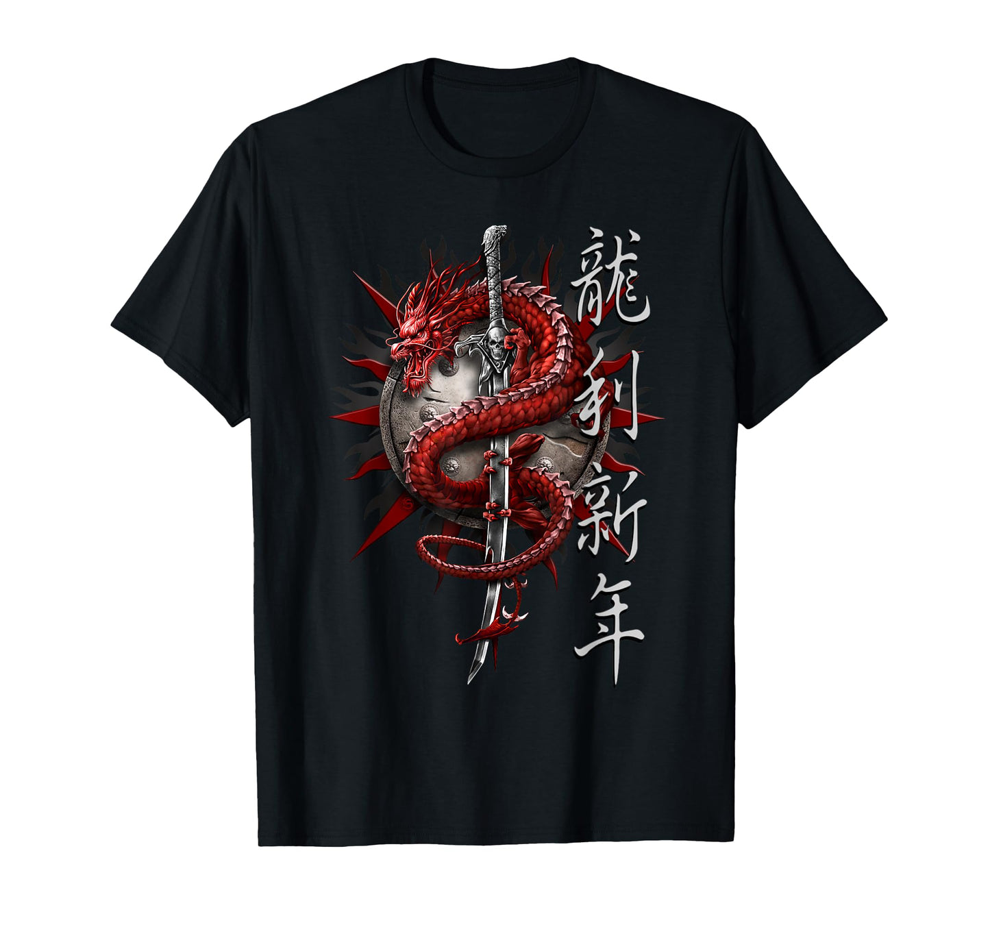 Spiral Original - Oriental Dragon - Gothic Dragon T-Shirt