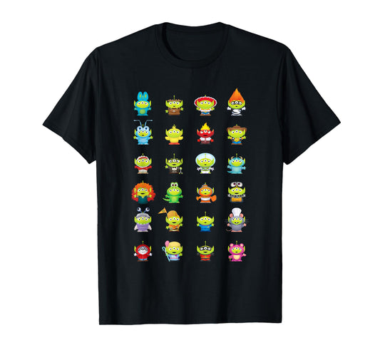 Pixar Toy Story Aliens as Pixar Characters T-Shirt