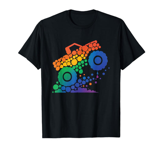 Polka Dot Monster Truck Funny Dot Day for Boys Kids Toddler T-Shirt