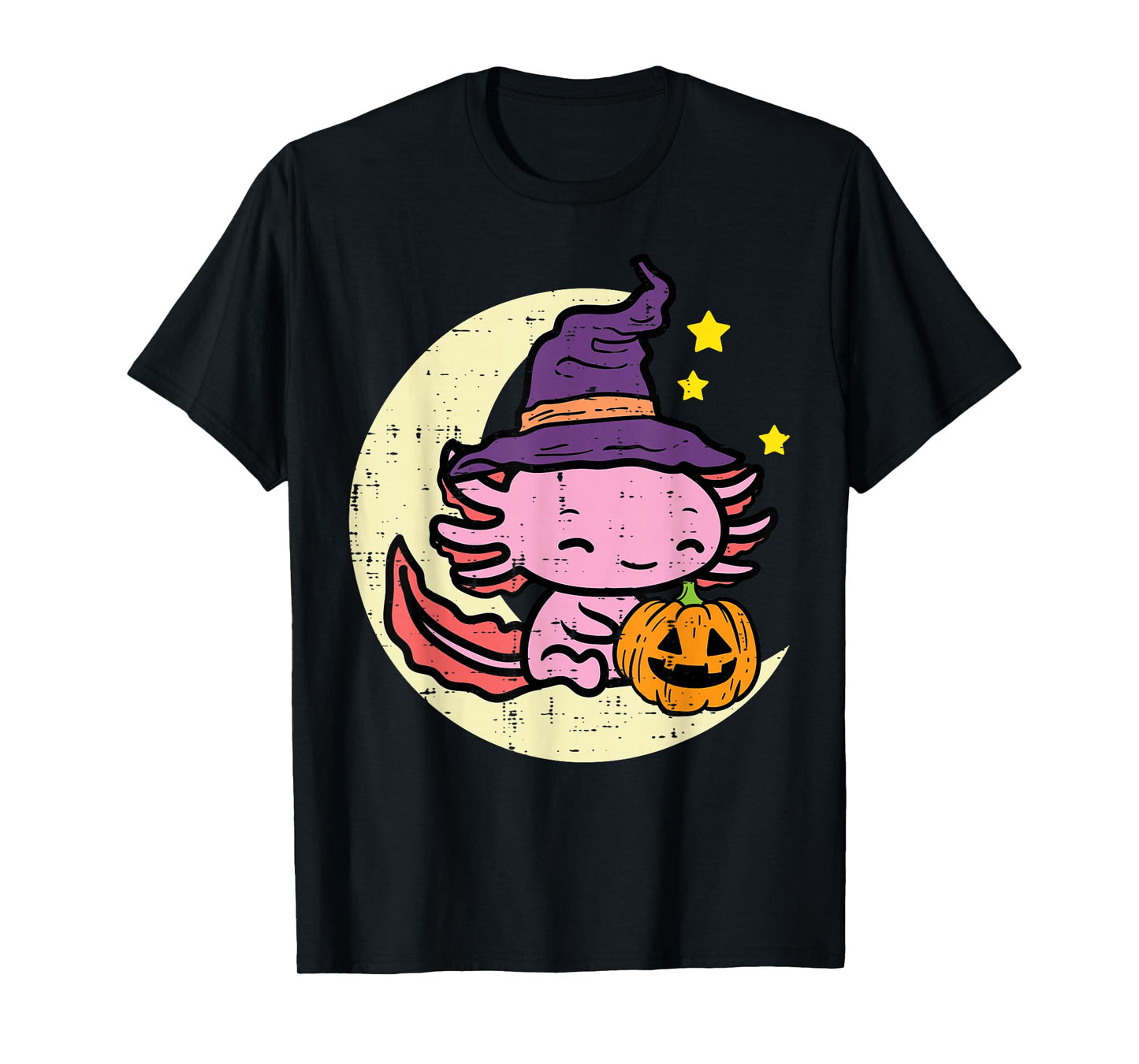 Halloween Axolotl Cute Fall Costume Girls Kids Toddler Women T-Shirt