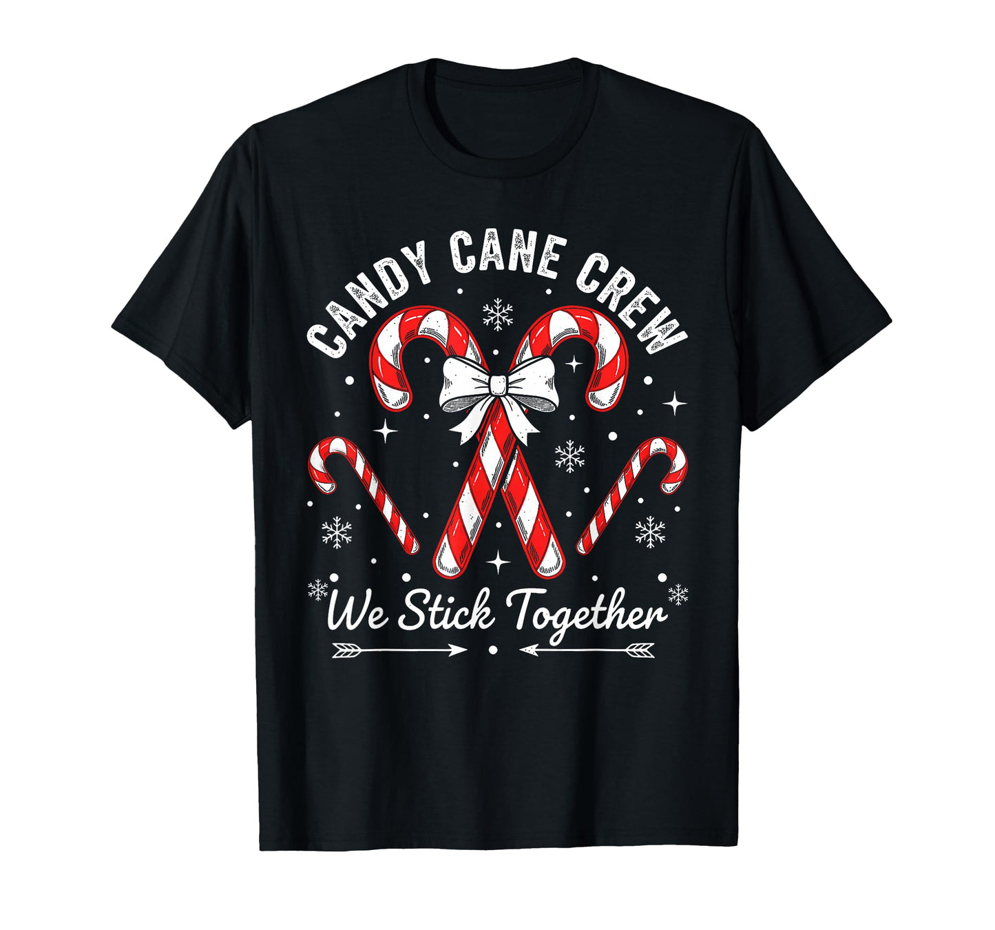 Candy Cane Squad Christmas Shirt Family Matching Pajamas T-Shirt