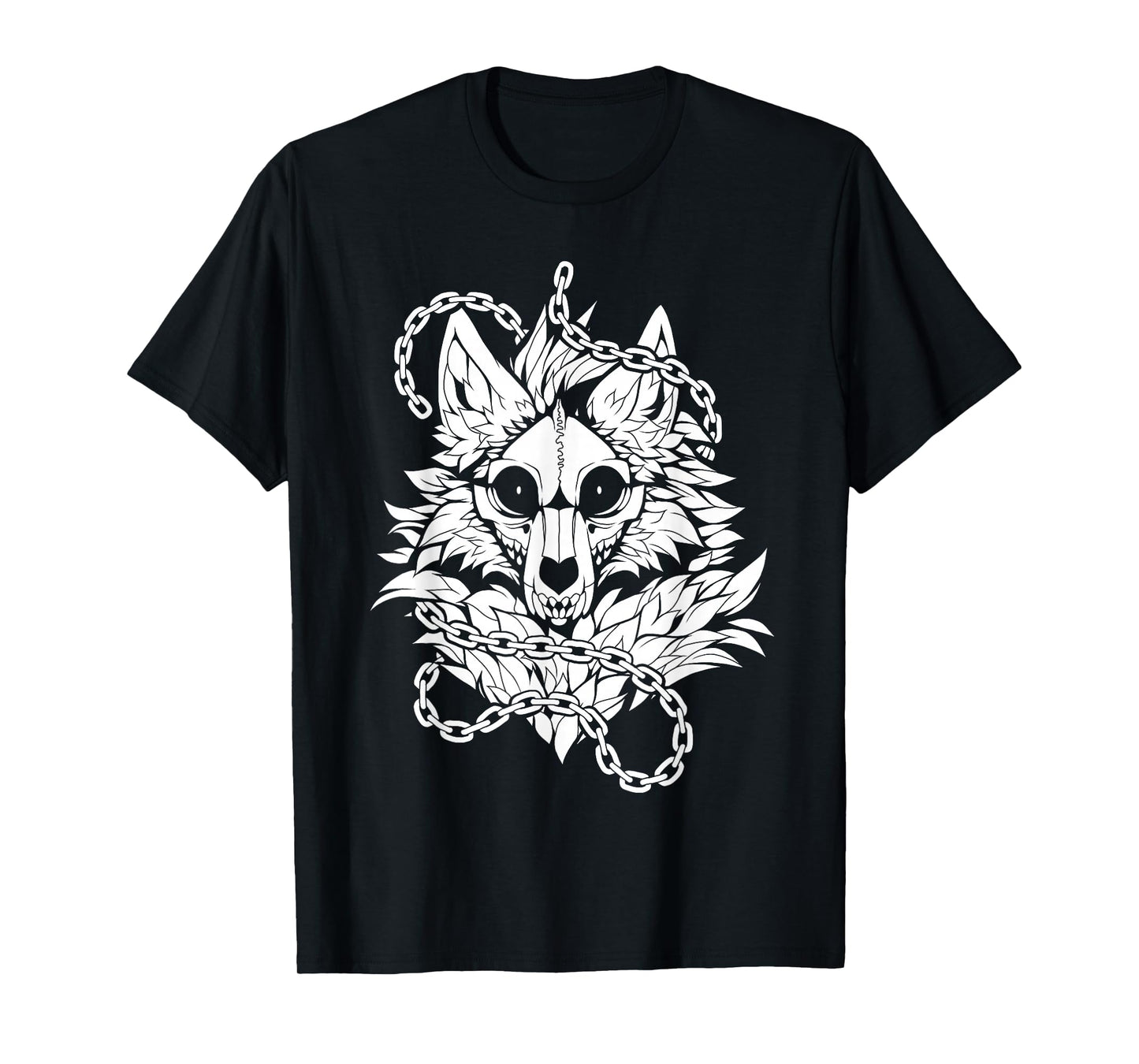 Skull Wolf Skeleton Dog T-Shirt
