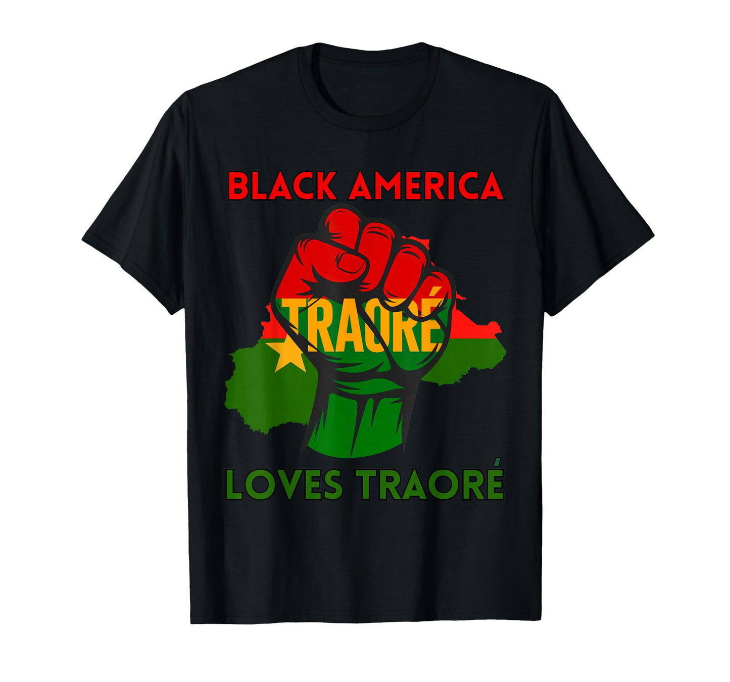 Burkina Ibrahim Traoré Shirt Black loves Ibrahima Traoré T-Shirt