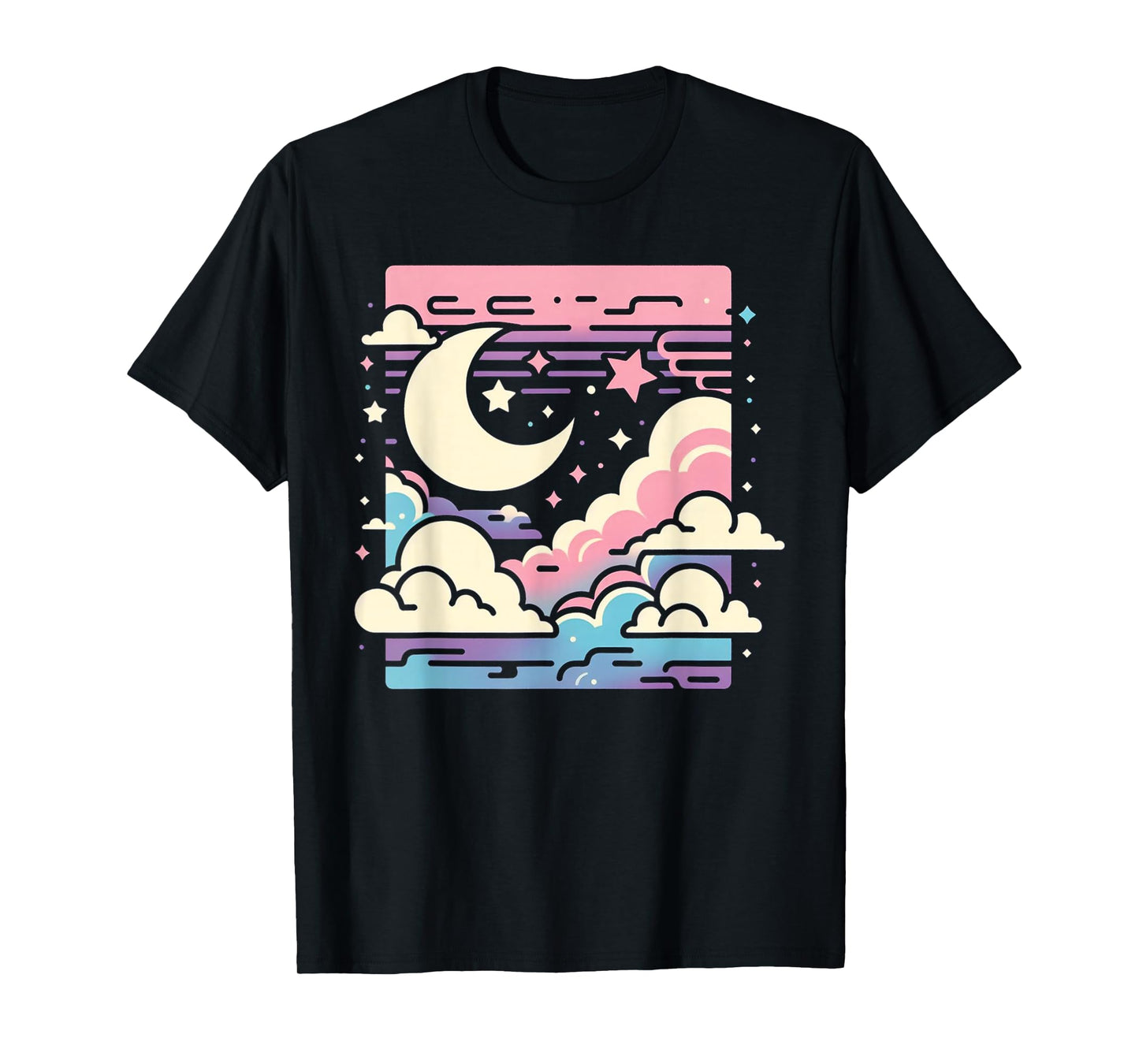 Clouds Vaporwave Aesthetic Japanese Anime Kawaii T-Shirt