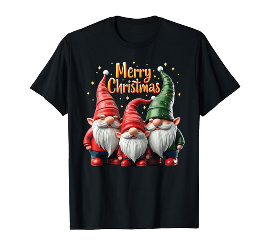 Merry Christmas Gnomes Cozy Winter Gatherings T-Shirt