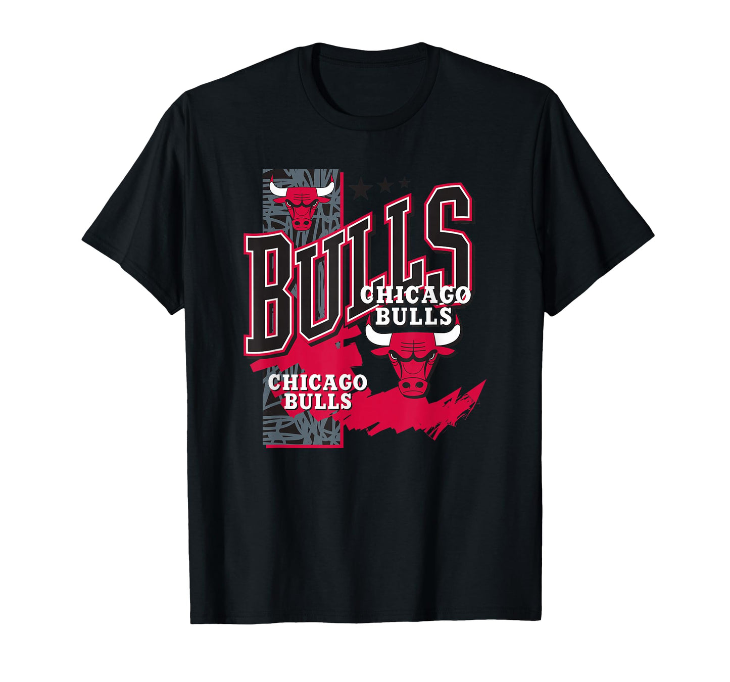 NBA Official Chicago Bulls Barred Player T-Shirt