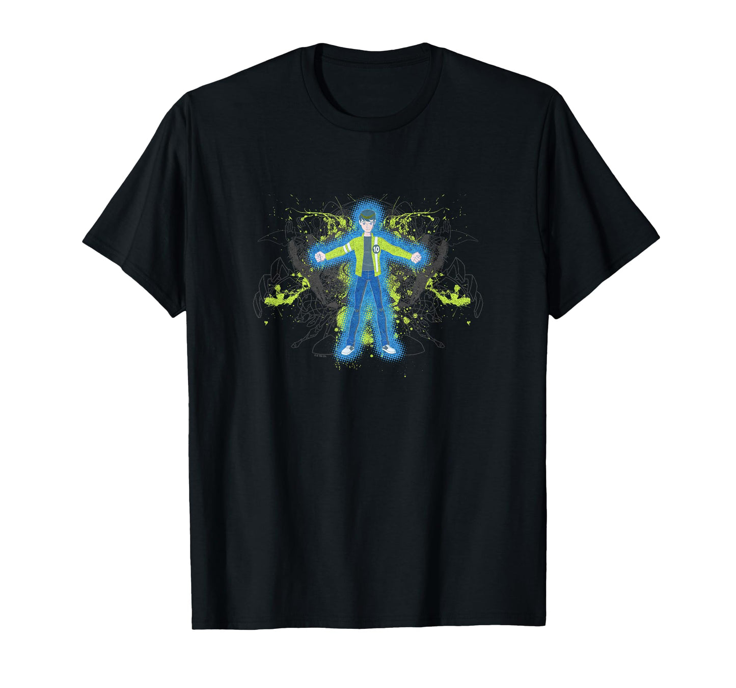 Ben 10: Alien Force Ben Tennyson Hero Time Silhouettes Retro T-Shirt