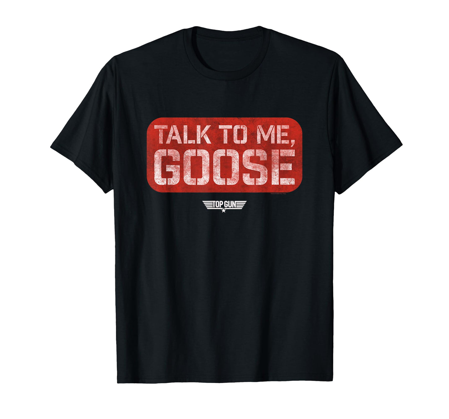 Top Gun Talk to Me Goose Stamp T-Shirt