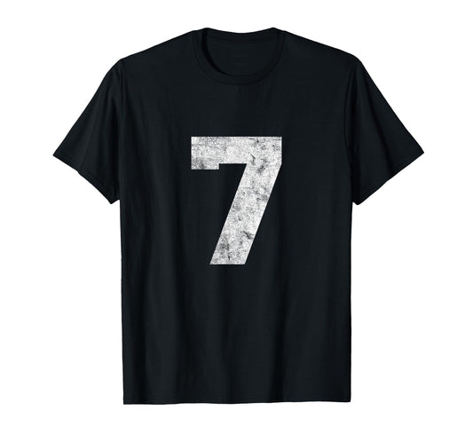 Vintage Lucky Number 7 Birthday Sports Player Team Athlete T-Shirt
