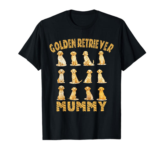Golden Retriever Mummy Dog Lover Halloween Costume Men Women T-Shirt