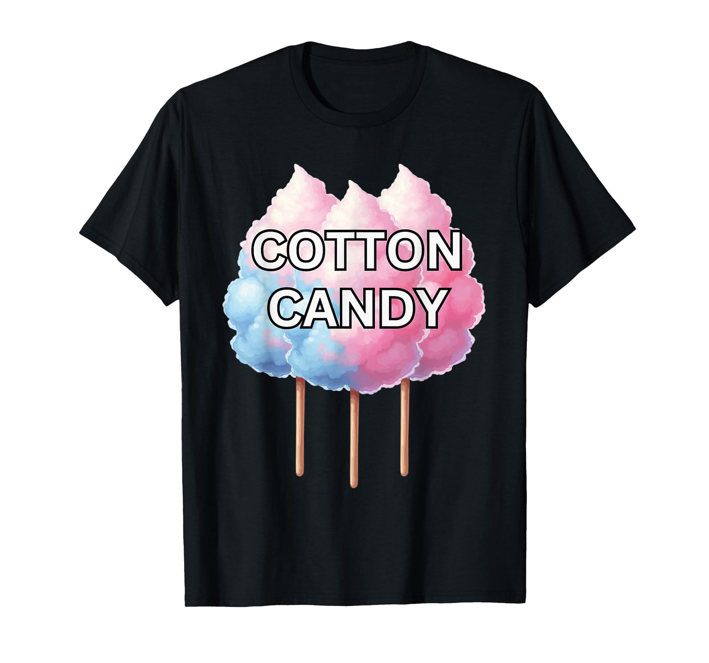 Cotton Candy Pink and Blue On A Stick T-Shirt