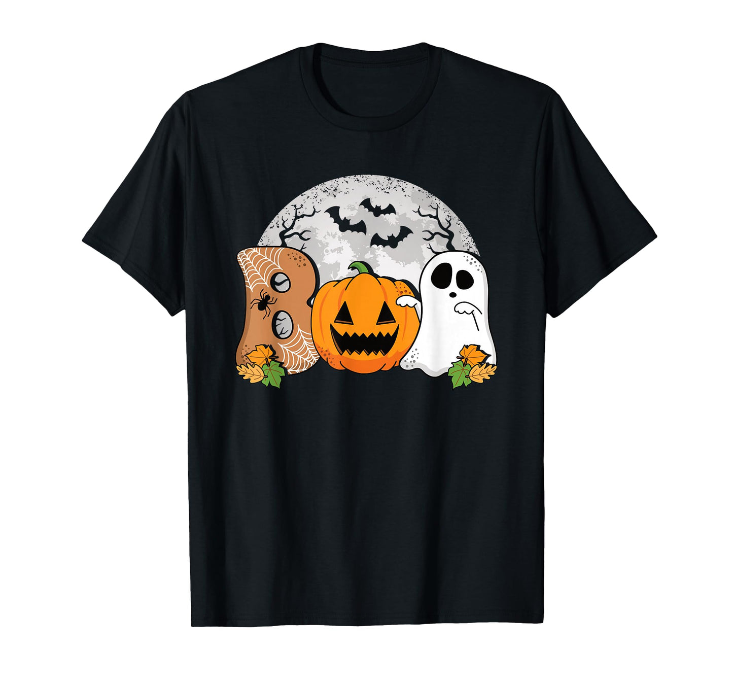 Boo Halloween Pumpkin Ghost Scary Halloween Men Women Kids T-Shirt