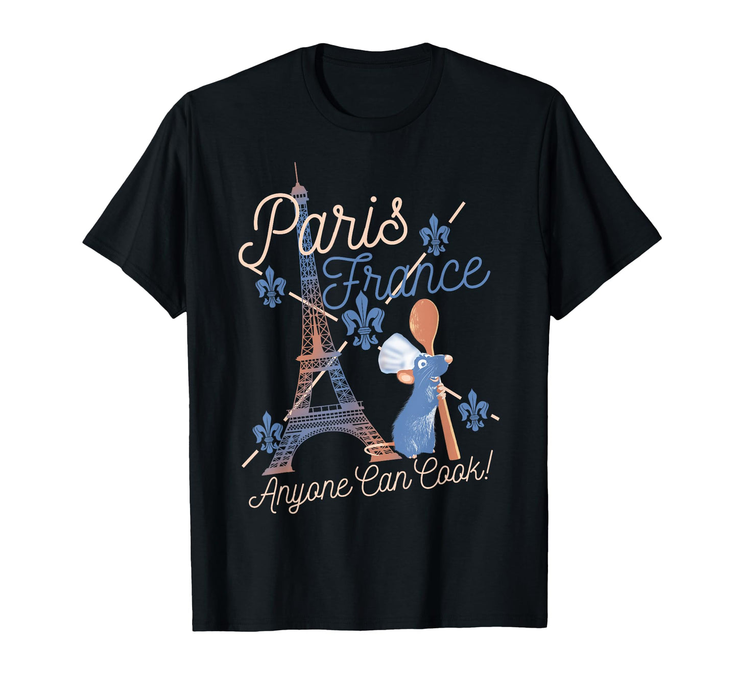 Disney Pixar Ratatouille Remy Paris France Poster T-Shirt Small