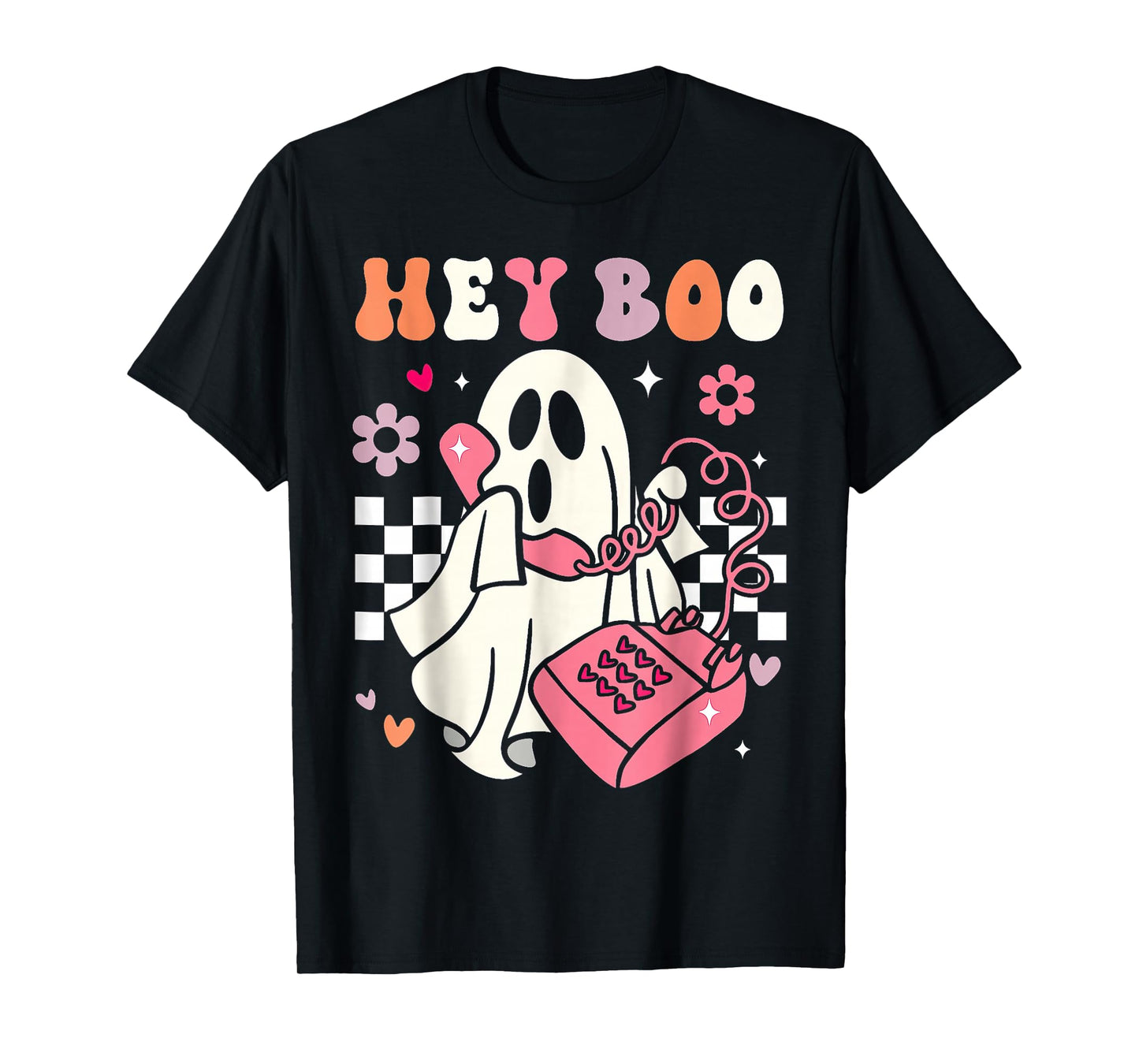 Hey Boo Ghost Halloween T-Shirt