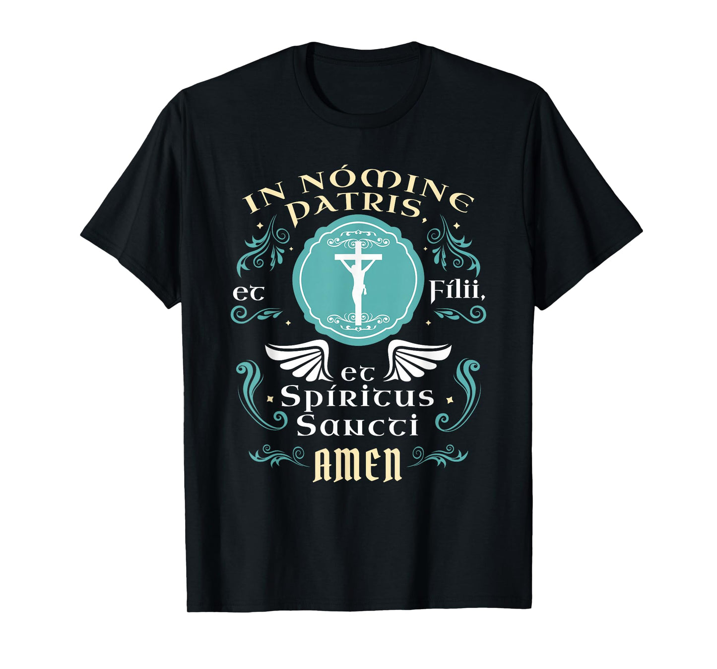 In nomine patris et filii Tradtional Latin Mass Catholic T-Shirt