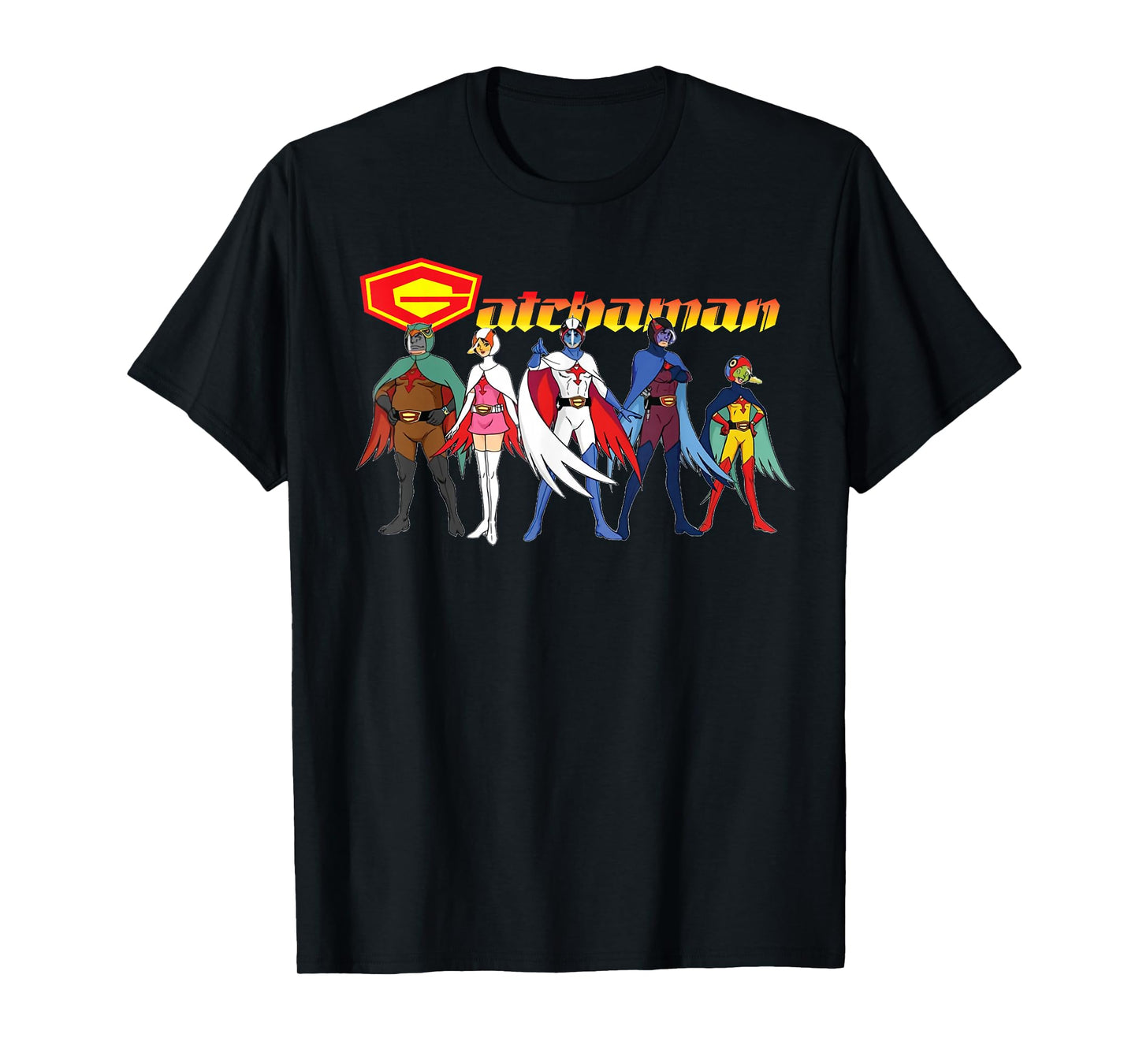 Gatchaman Battle of The Planets Retro Graphic T-Shirt