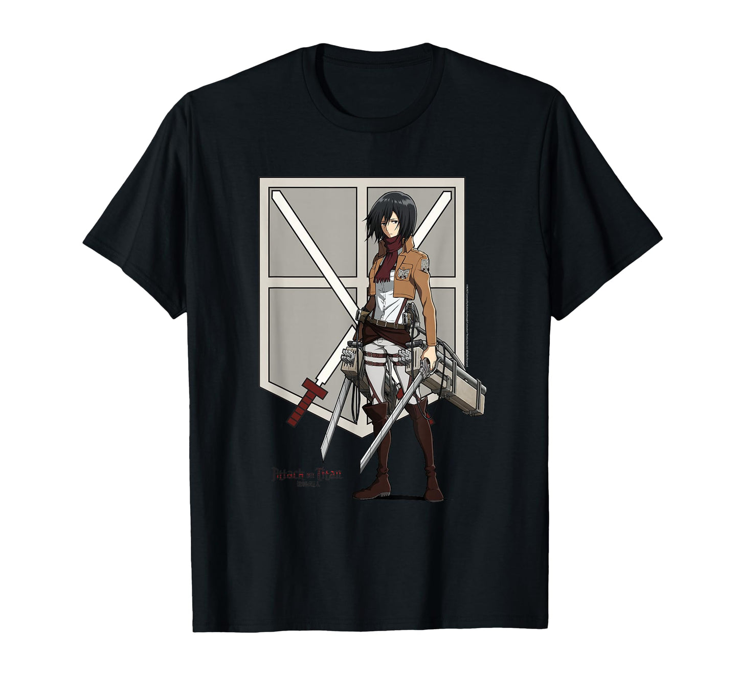 Attack on Titan Eren with Shield AOT Anime T-Shirt