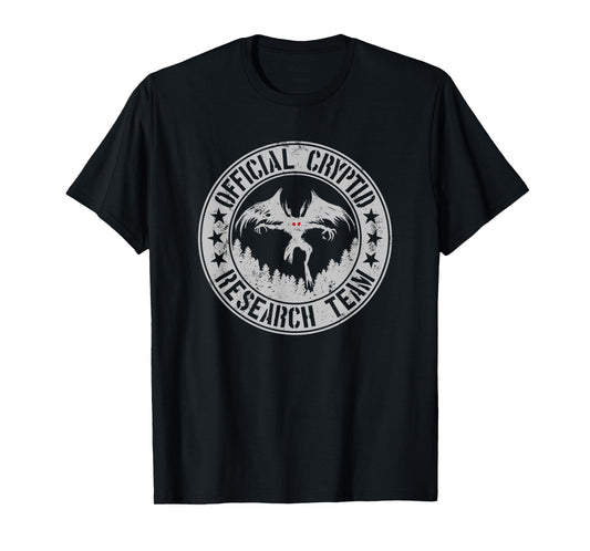 Official Cryptid Research Team | Cryptids Folklore Mothman T-Shirt