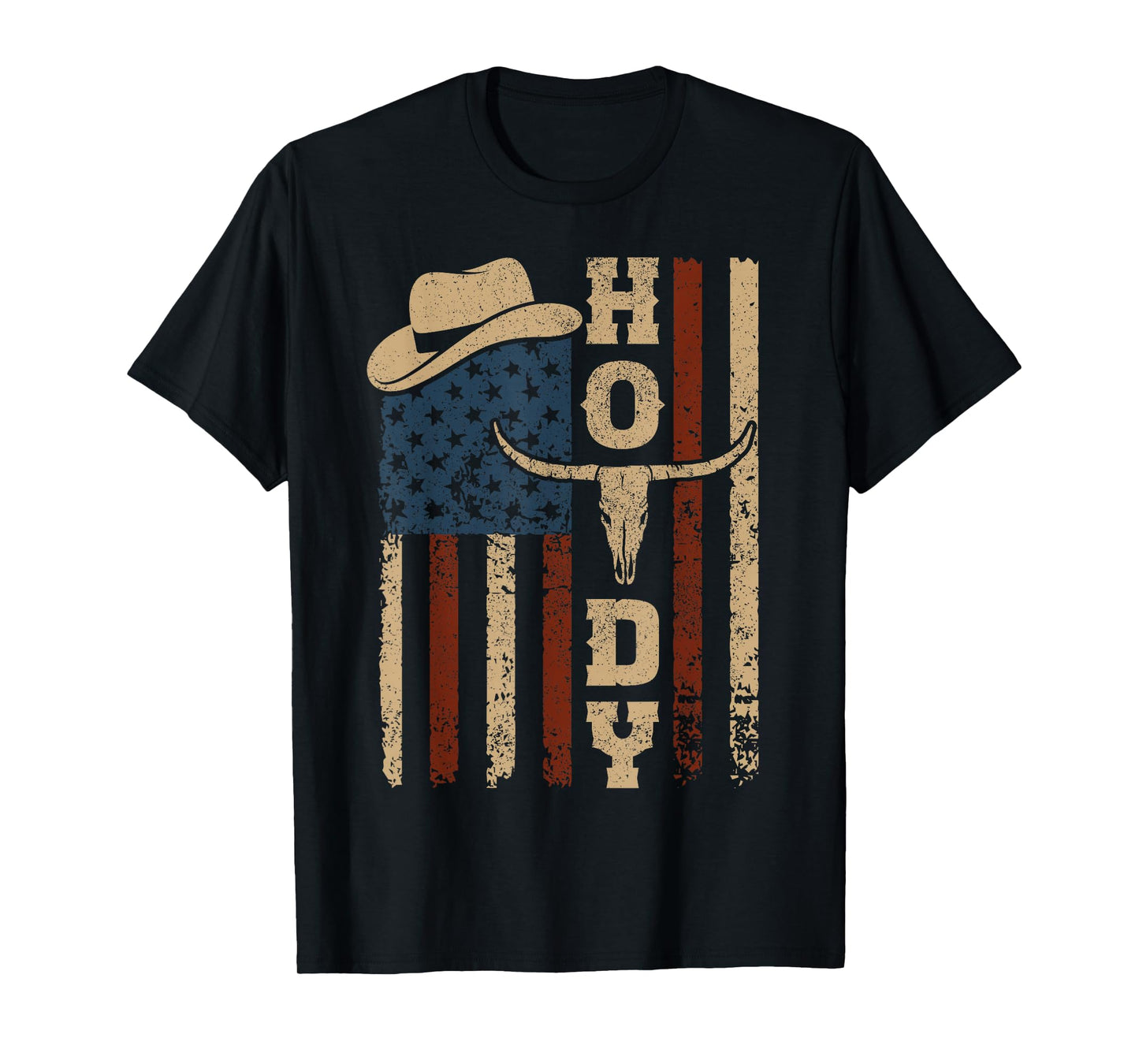 Western Country Men Teen Boy Kid Rodeo Southern Cowboy Howdy T-Shirt