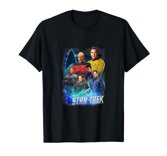 Star Trek Starfleet Legendary Captains Vintage Group Shot T-Shirt