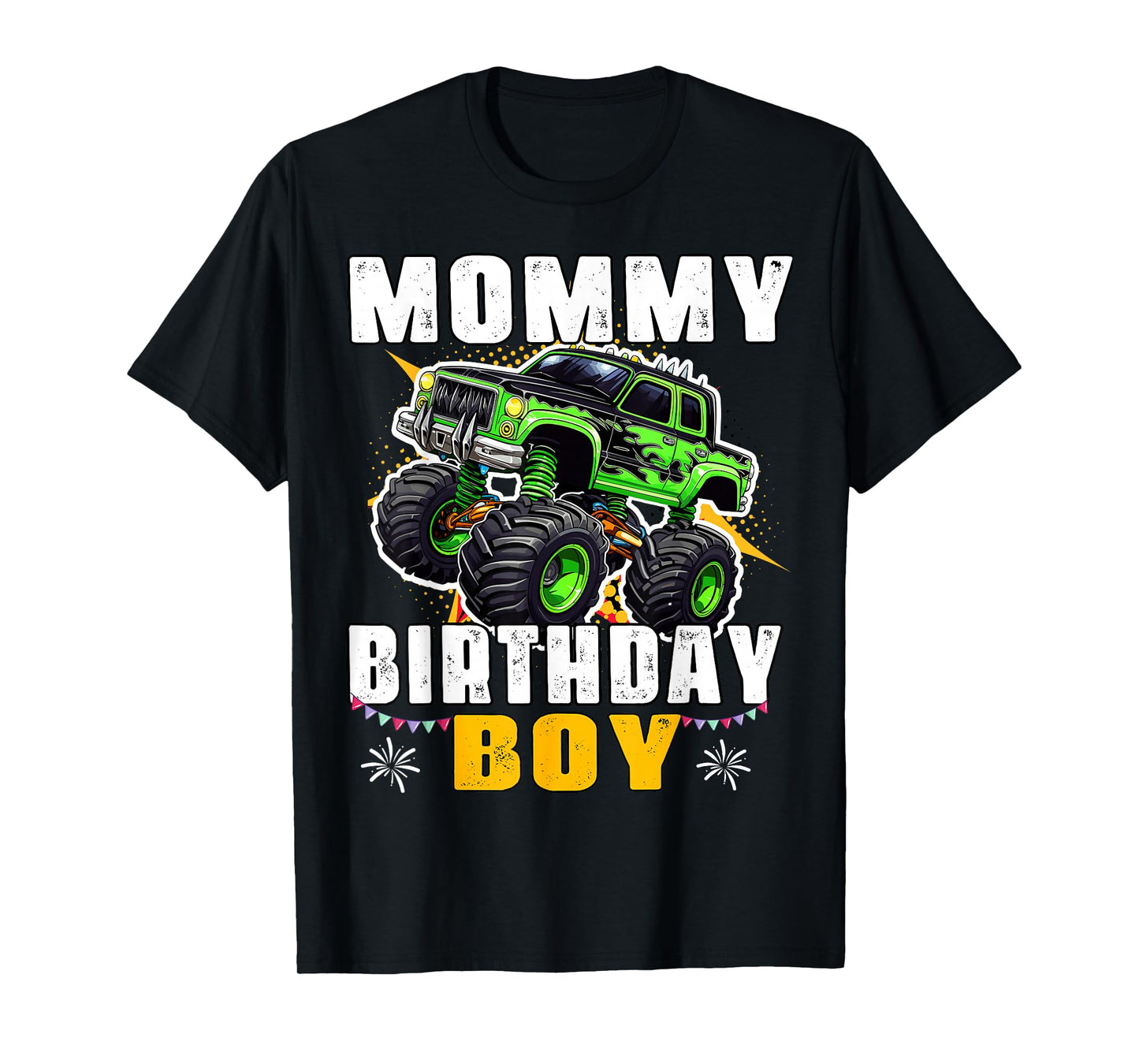 Mommy of The Birthday Boy Monster Truck Mom Family Matching T-Shirt