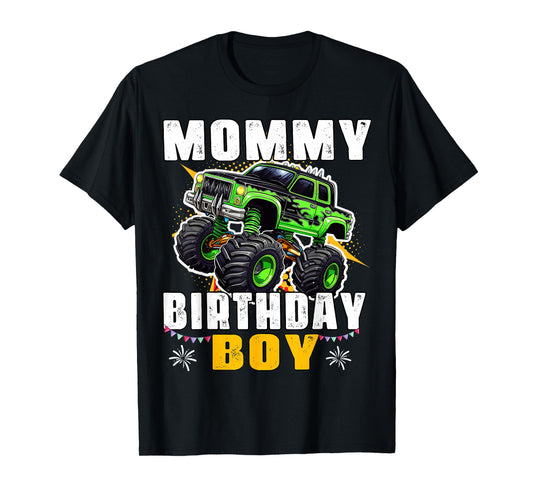 Mommy of The Birthday Boy Monster Truck Mom Family Matching T-Shirt