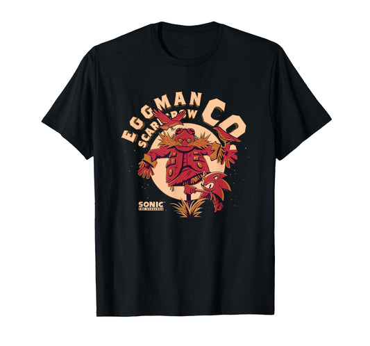 Sonic The Hedgehog Halloween Eggman Scarecrow Co. Vintage T-Shirt