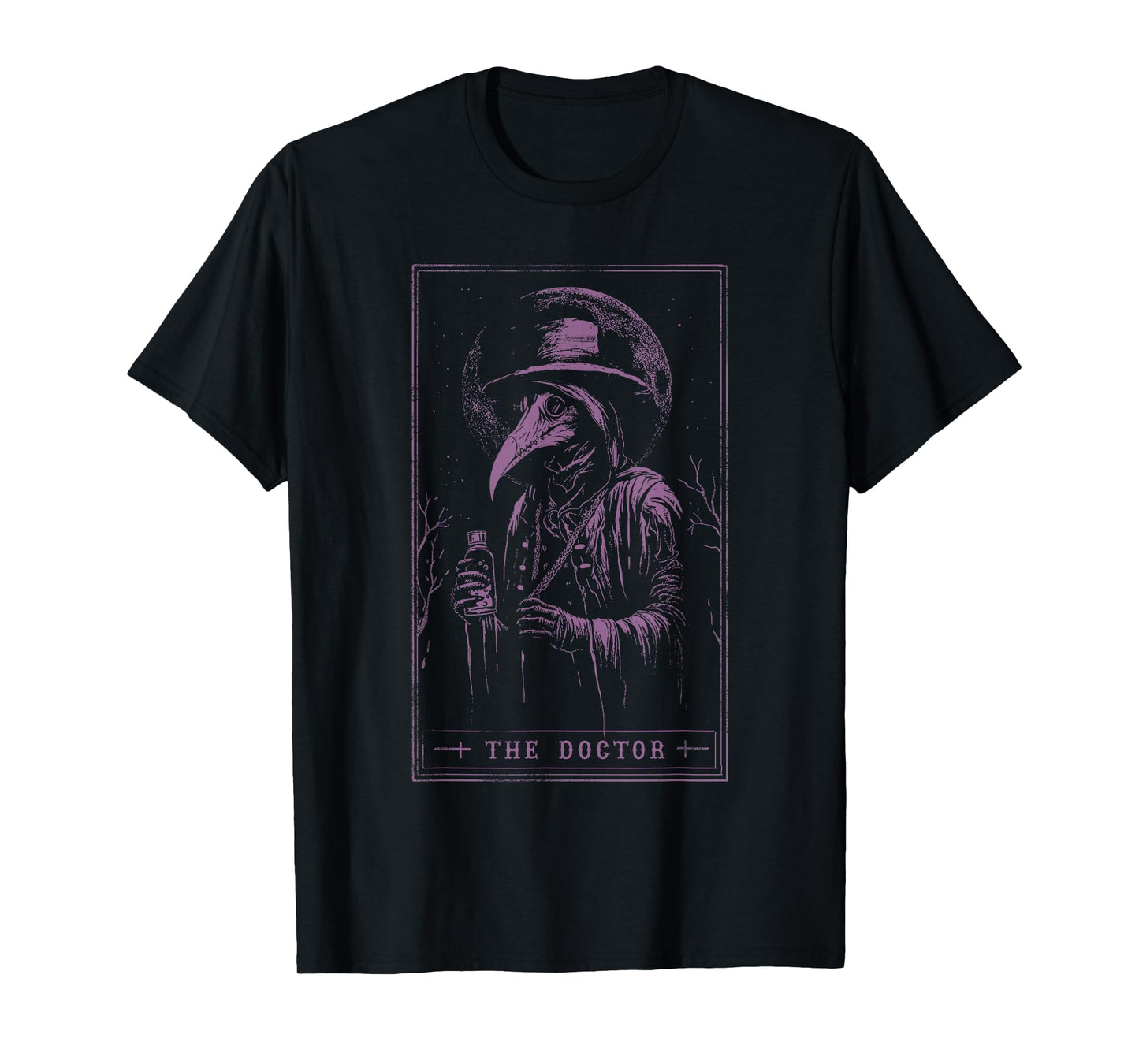 Plague Doctor Tarot Card Shirt Horror Death Occult Satanic T-Shirt