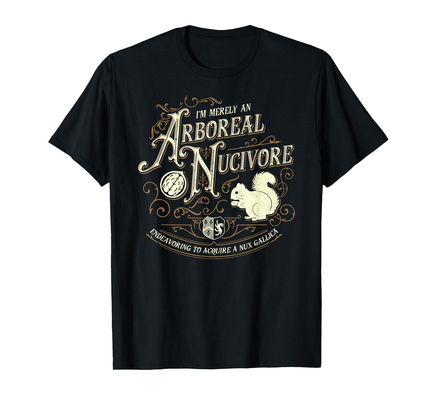 I'm Merely An Arboreal Nucivore - Grandiloquent Mercantile T-Shirt