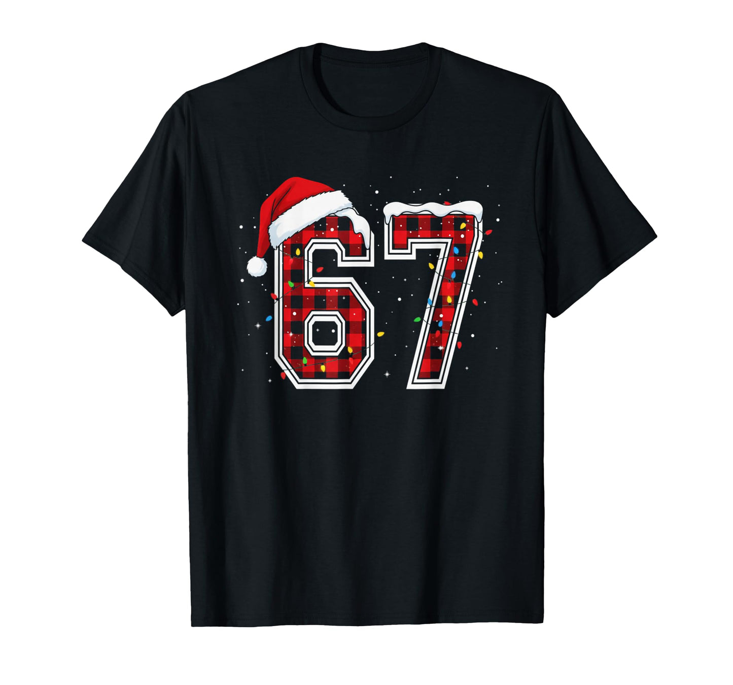 Funny Number 67 Aura 67 Christmas Holiday Women Kids Xmas T-Shirt