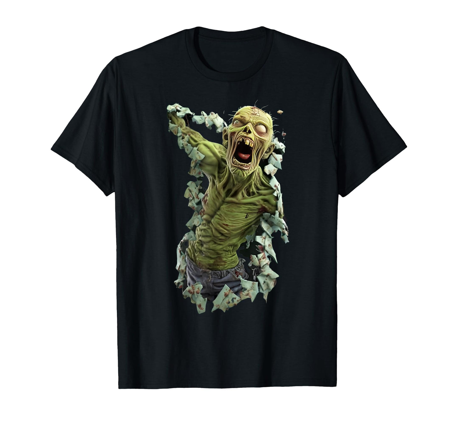Zombie Breakthrough Graphic – Undead Monster for Halloween T-Shirt