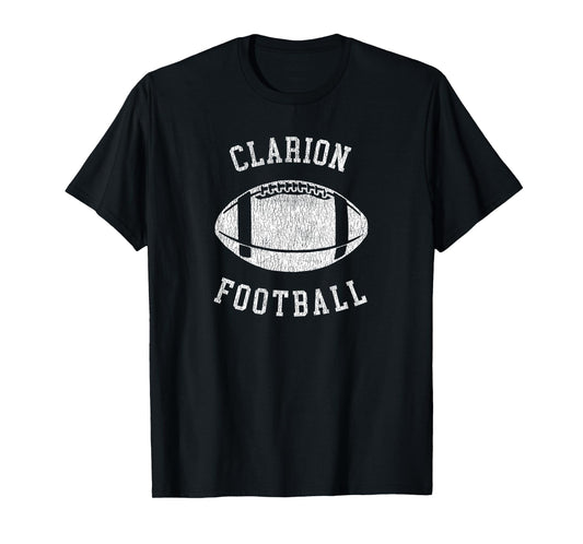 Clarion Football Distressed Vintage 80's Throwback Classic T-Shirt