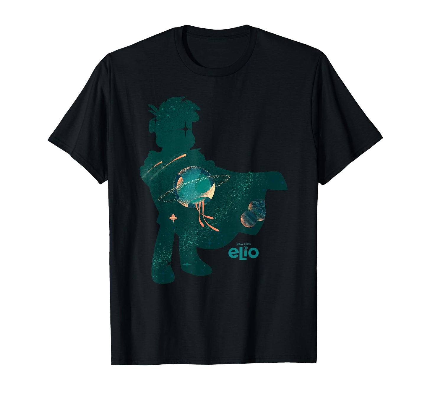 Disney Pixar Elio Silhouette Space Adventure Vintage T-Shirt