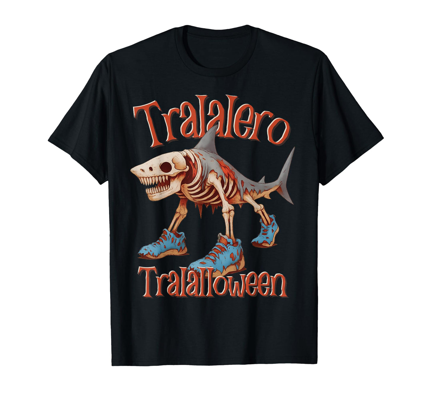 Tralalero Tralalloween Shark Italian Brainrot Halloween T-Shirt