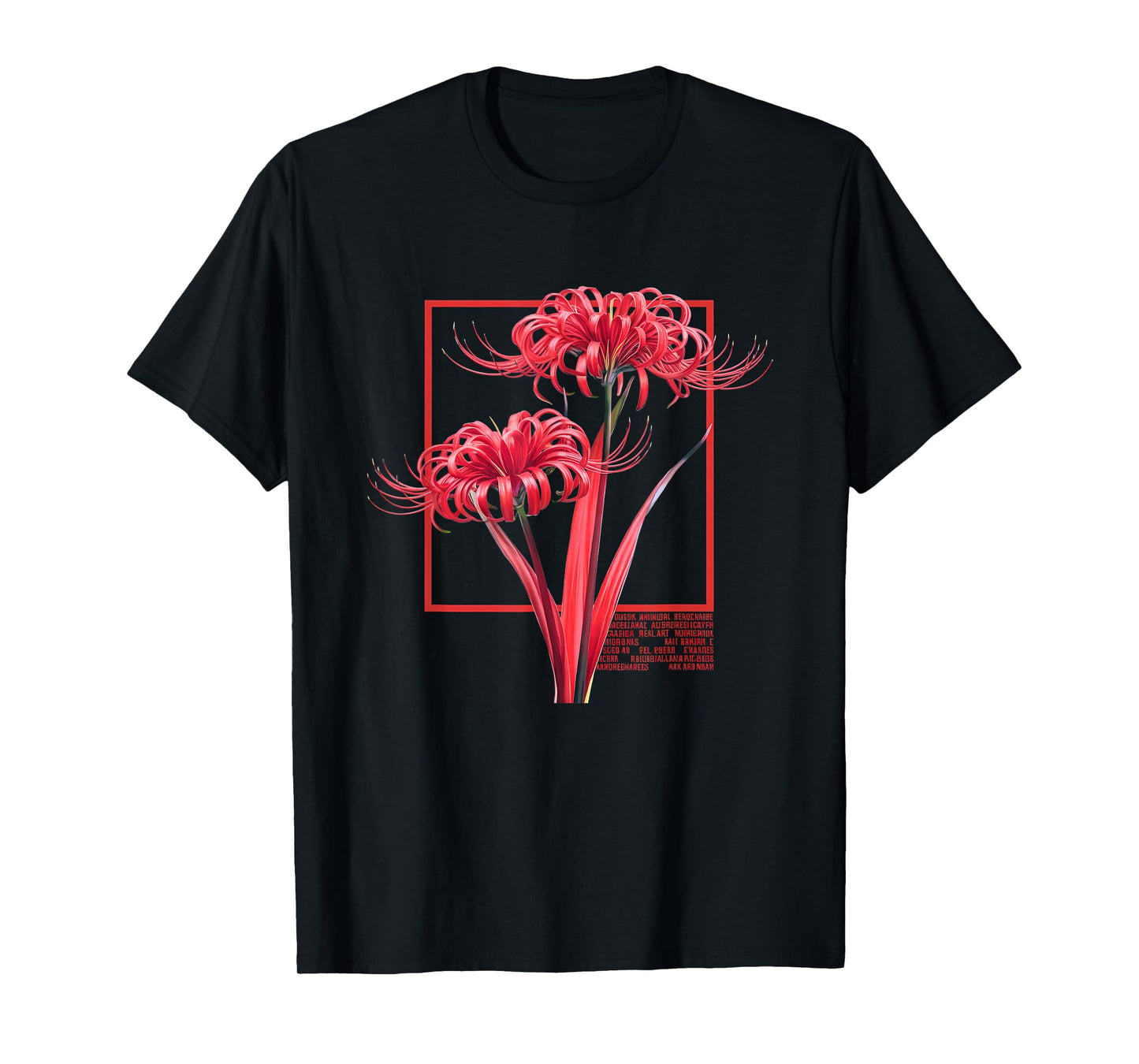 Japanese Spider Lily Soft Grunge Anime Flower T-Shirt T-Shirt