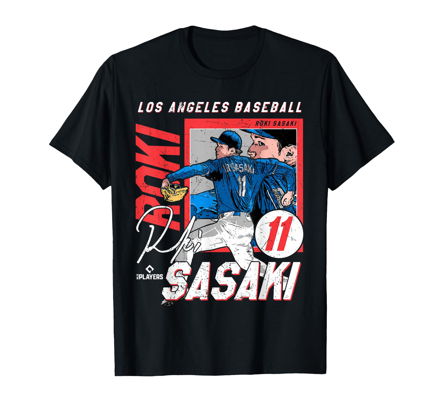 Roki Sasaki | Los Angeles D MLB Baseball Players |MLBROS204M T-Shirt