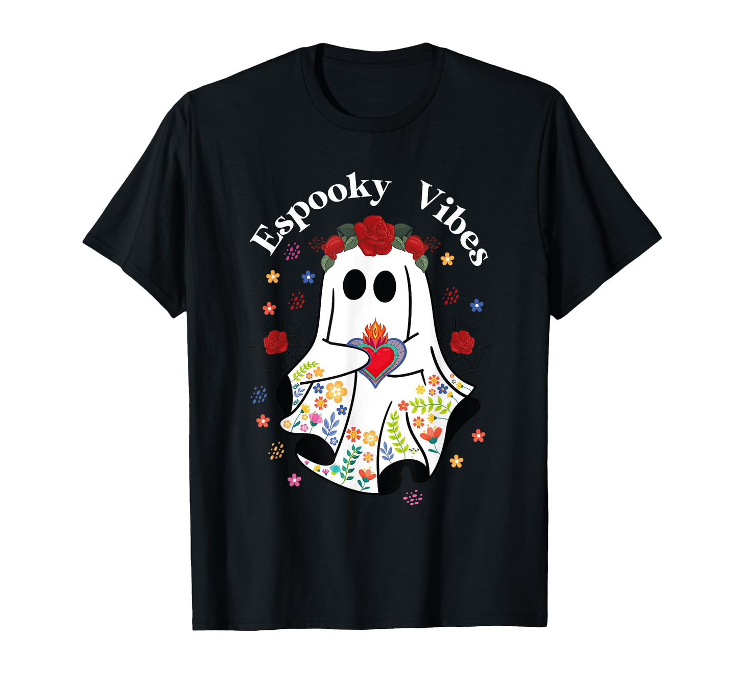 Espooky vibes Conchas halloween Mexican Ghost Espooky Season T-Shirt
