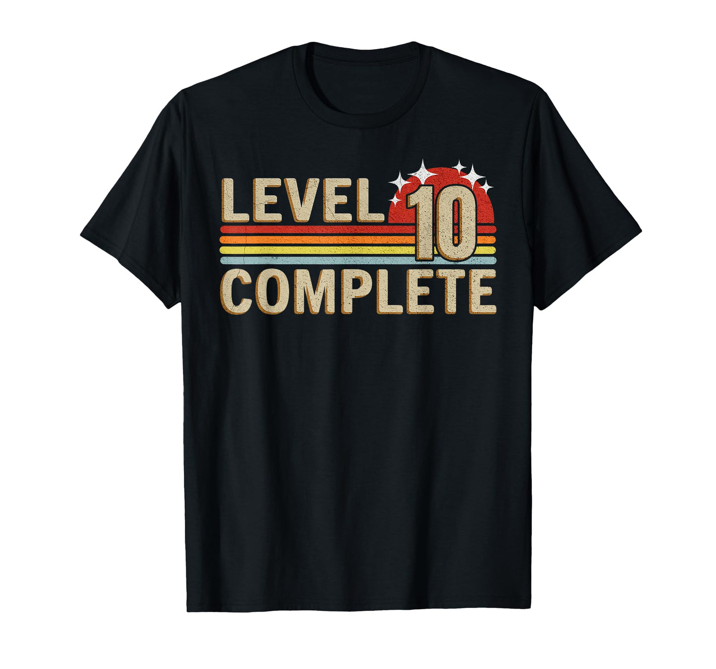 Level 10 Complete Gaming Vintage 10 Years Wedding T-Shirt