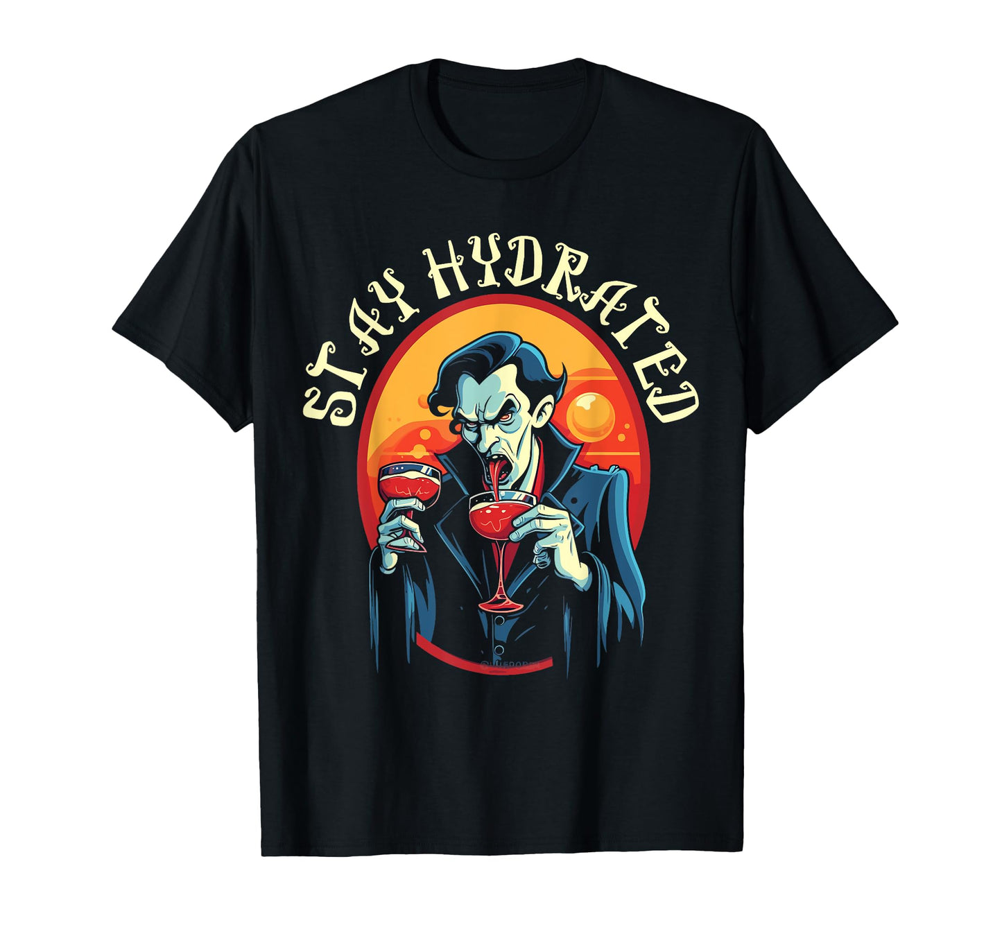 Dracula Halloween Scary Trick Or Treat Spooky Vampire T-Shirt