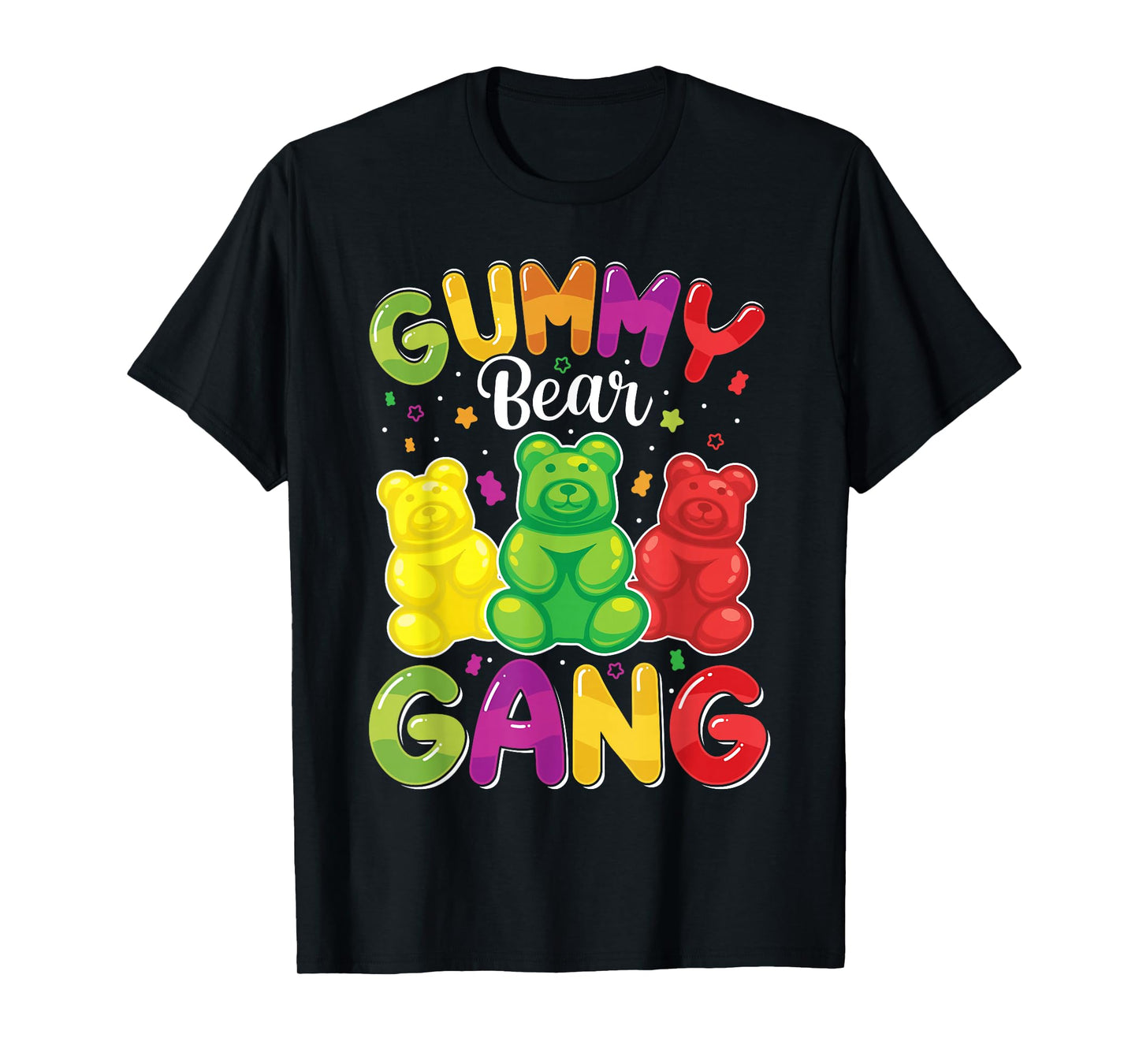 Gummy Bear Gang Funny Candy Lovers Girls Kid Squad Team T-Shirt