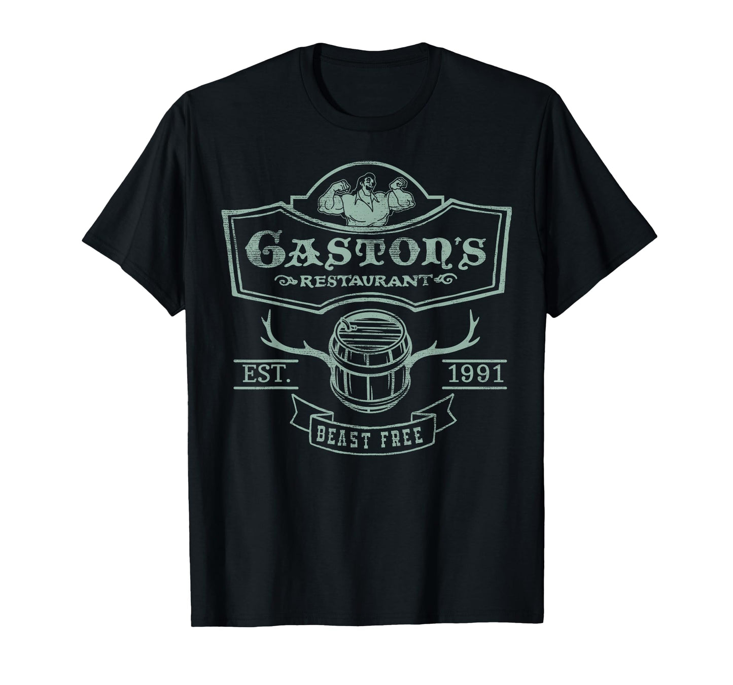Disney Beauty And The Beast Gaston Tavern 91 T-Shirt T-Shirt