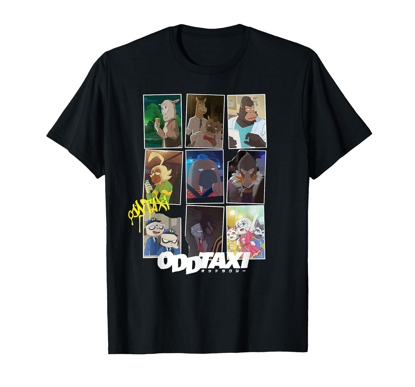 Driver Walrus Taxi Gridded Lives Anime Manga Japanese Lover T-Shirt