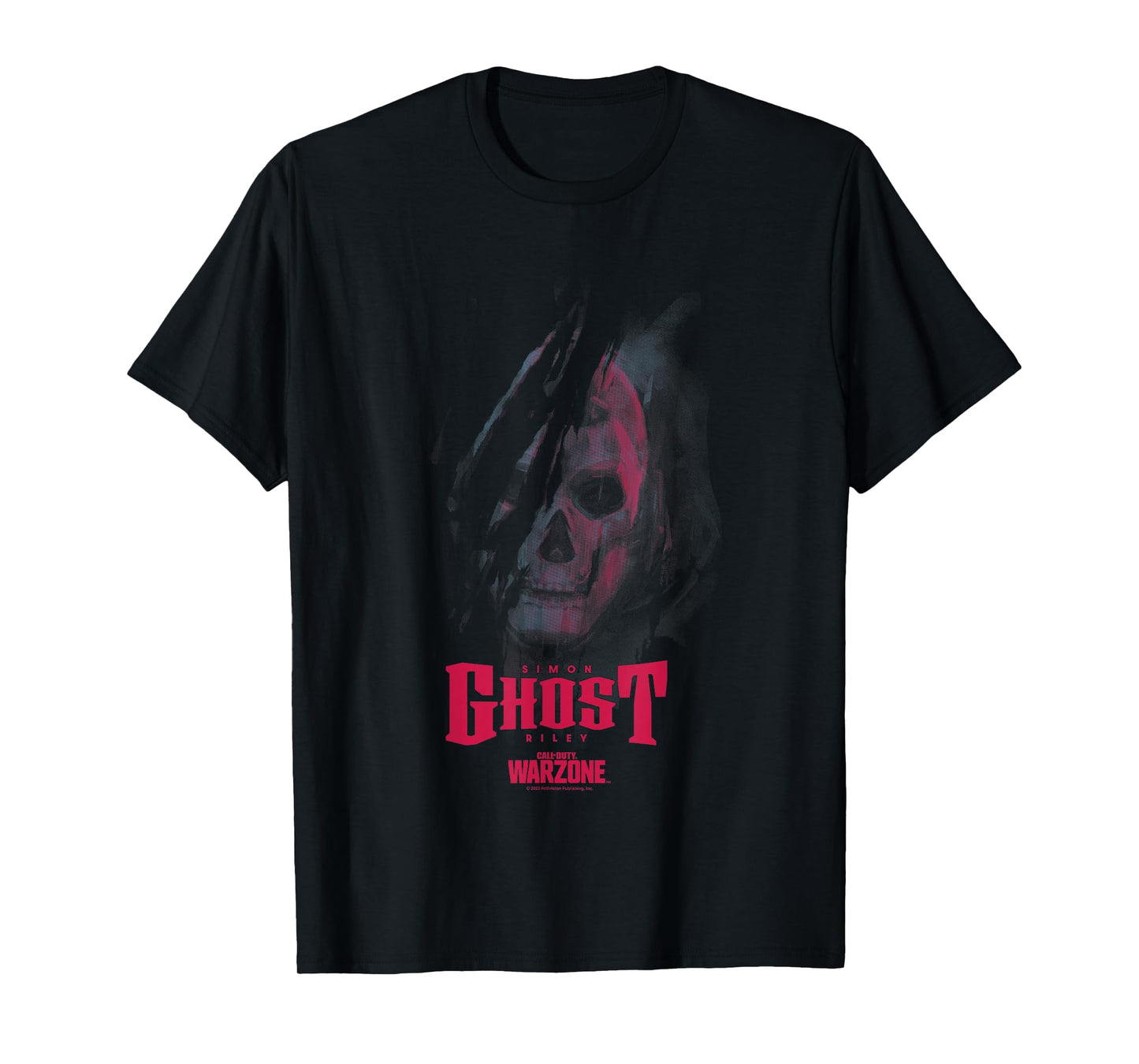 Call of Duty: Warzone Halloween Simon Ghost Riley Face Logo T-Shirt