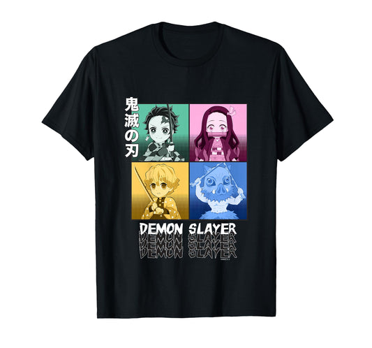 Kids Demon Slayer: Kimetsu no Yaiba Pop Art Chibi T-Shirt