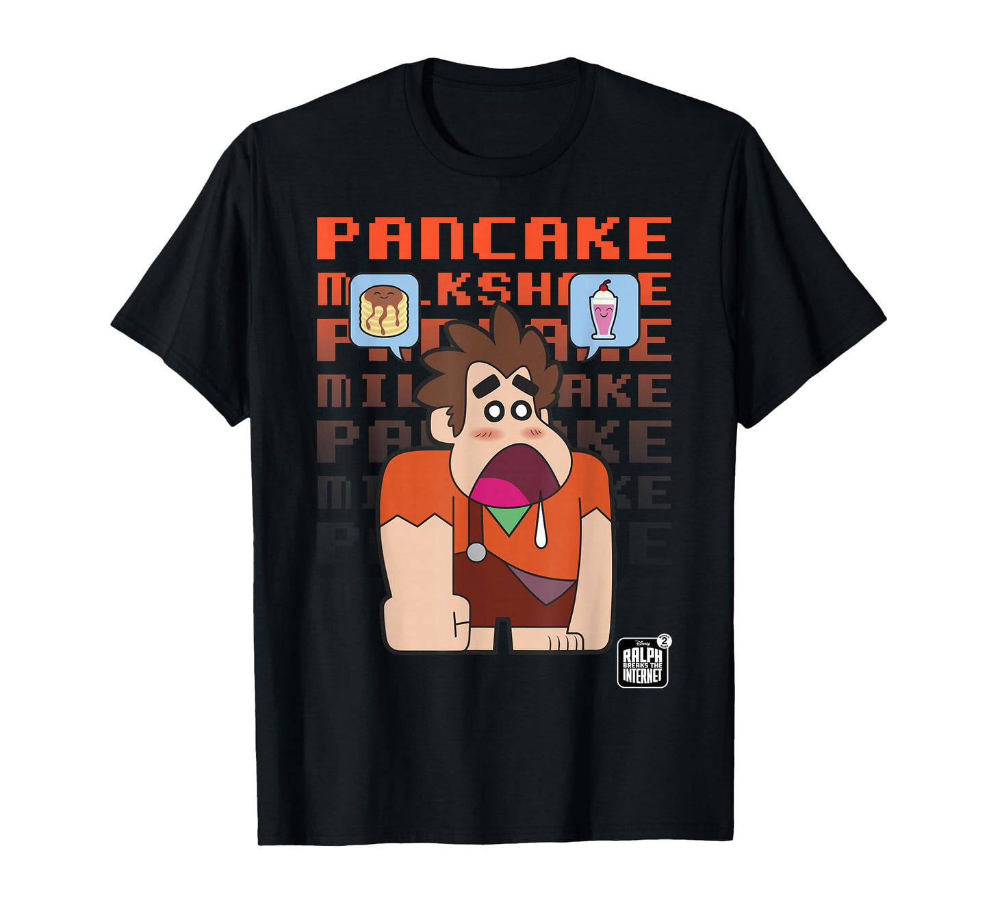 Disney Wreck-It Ralph Pancake Milkshake Stack T-Shirt