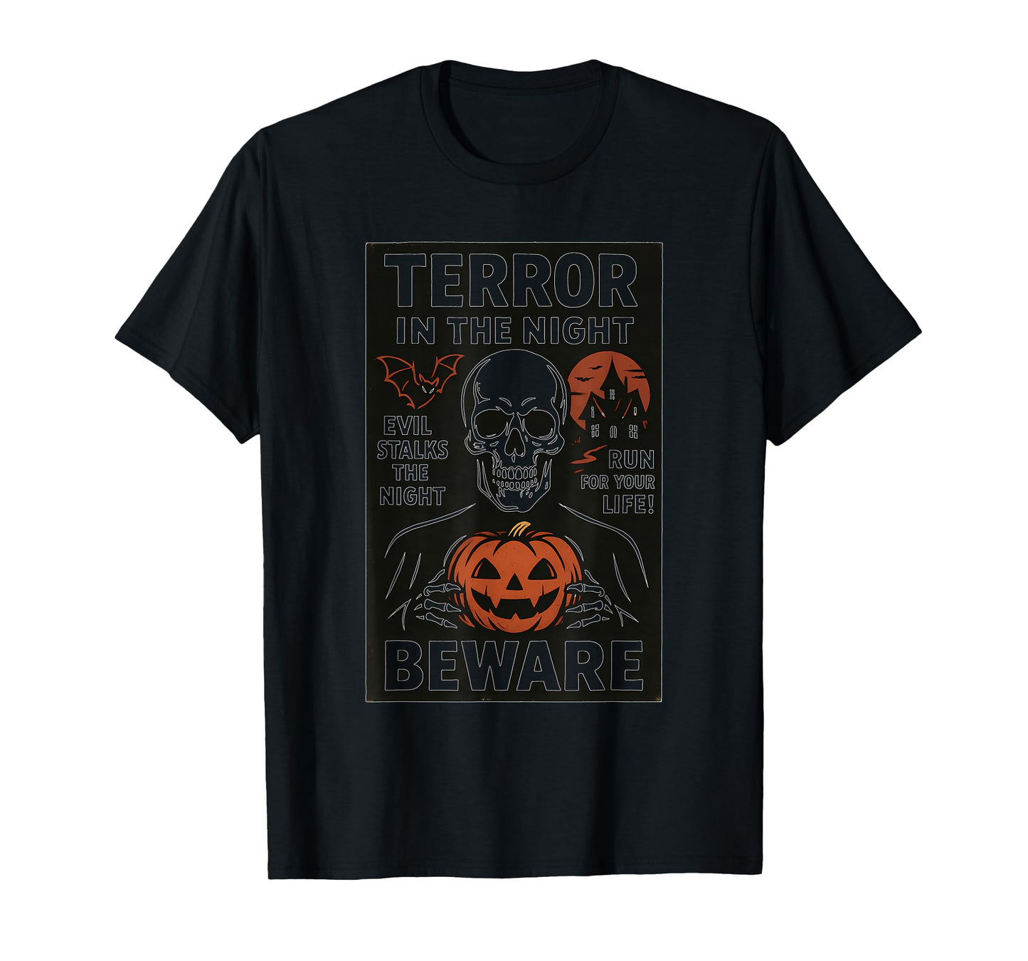 Terror in The Night Head Pumpkin T-Shirt
