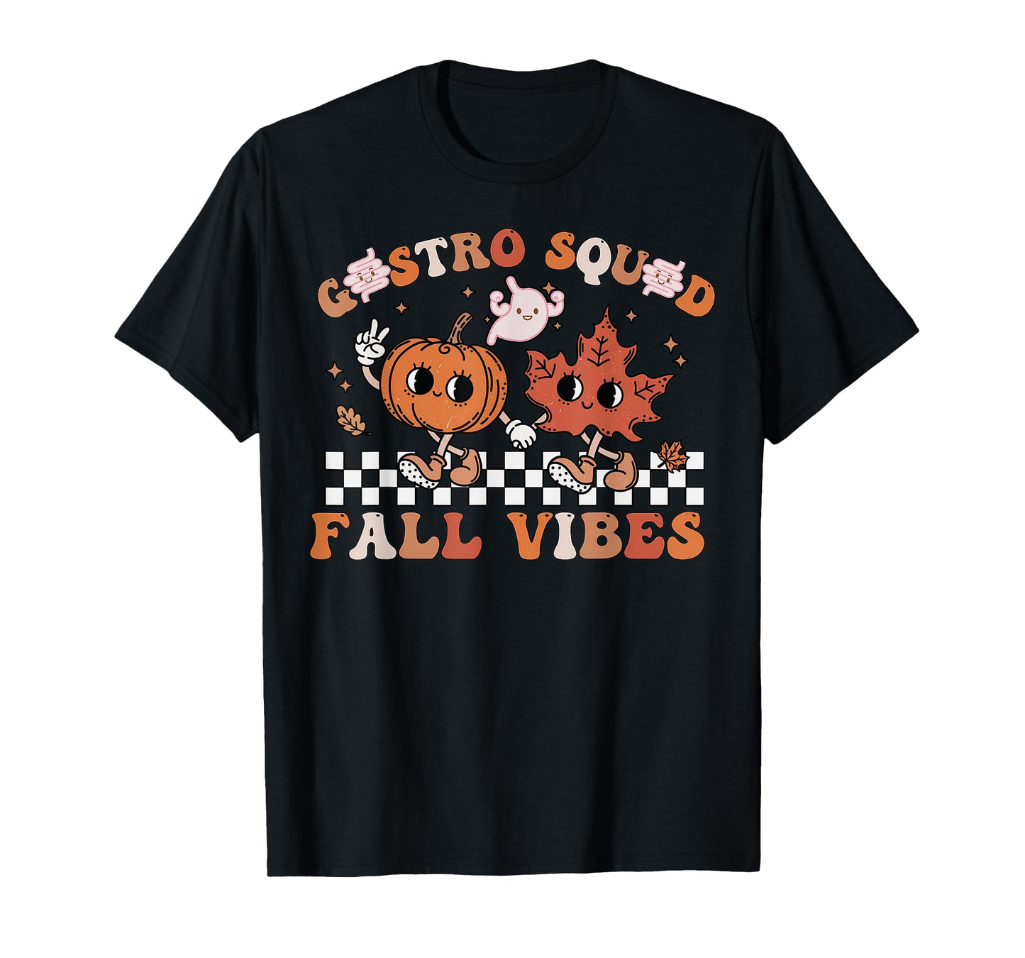 Gastro Squad Halloween Fall Vibes Gastro Crew Endoscopy T-Shirt