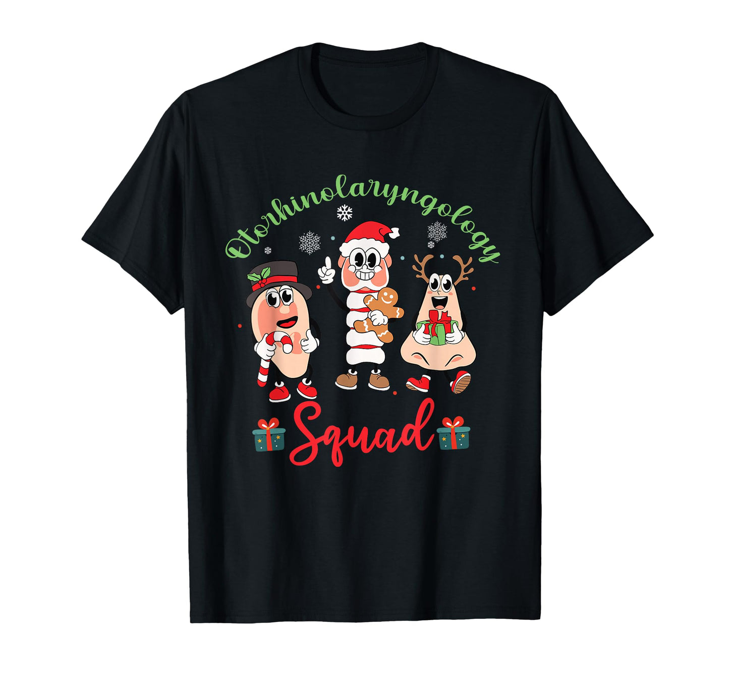 Otolaryngologist Squad ENT Nurse Christmas Xmas Holiday T-Shirt